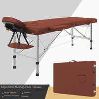 Table de massage pliable populaire pour salon de beauté et spa, portable, polyvalente, douce, réglable en hauteur, moderne, 3 moteurs, pour hôtel, salon, salle de sport