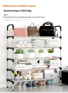 Estante multifuncional <span class=keywords><strong>para</strong></span> almacenamiento de zapatos, estanterías multicapa, estantes apilables <span class=keywords><strong>para</strong></span> bolsas, toallas y libros - Product Image 2