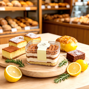 Contenitore <span class=keywords><strong>per</strong></span> Dessert in Plastica <span class=keywords><strong>per</strong></span> Alimenti con Coperchio, Scatola Trasparente <span class=keywords><strong>per</strong></span> Tiramisù con Adesivo Personalizzato <span class=keywords><strong>per</strong></span> Confezioni da Pasticceria - Product Image 5