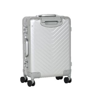 Valise à roulettes OBOX en alliage d'aluminium et de magnésium, 20 pouces, motif en V, argent, roues pivotantes durables, serrure TSA, voyage de loisirs - Product Image 3
