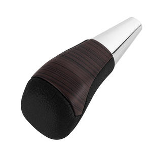 Pommeau de levier de vitesse automatique Toyota en cuir, style ergonomique imitation bois, pour accessoire intérieur de voiture Highlander - Product Image 4