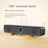 Barre de son portable USB professionnelle de haute qualité 2026 avec éclairage RGB, subwoofer et audio bidirectionnel 5W pour le gaming