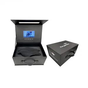 Cote Aangepaste Hoge Kwaliteit Promotionele Magnetische Video Geschenkdoos Lcd-Scherm Video Display Box