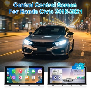 NaviHua New 10.33 Inch Multimedia Android Car Radio for Honda Civic 2016 2021 Auto Head Unit <b>Monitor</b> Upgrade Carplay Navigation - Product Image 4