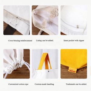 Eco-Friendly Recyclable Reusable Cotton Canvas Cosmetic Custom Printed Logo Mother's Day <b>Gift</b> <b>Bags</b> - Product Image 5