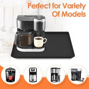 Cross-border Best-selling Nordic Style square Coffee <b>Mat</b> Silicone <b>bar</b> Table Pad Non-slip Heat-resistant Draining Features Pad - Product Image 5