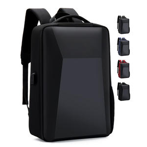 Sac à dos pour ordinateur portable pour homme, design personnalisé, coque rigide en EVA, noir, imperméable, sacs de voyage d'affaires, mochila, sac à dos intelligent USB - Product Image 1