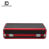 DreamCase Boîte bon marché rouge personnalisable en aluminium pour le transport d'outils Étui rigide TC145