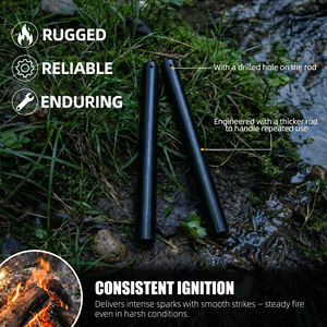 Encendedor de Fuego de Emergencia Baiyuheng, Pedernal de Ferrocerio, Encendedor de Acero, Varilla de Magnesio y Ferro, Herramienta de Encendido para Camping - Product Image 4