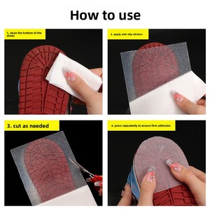 Nouvelles protections adhésives <span class=keywords><strong>anti</strong></span>-frottement pour l'avant-pied des chaussures à talons hauts, résistantes à l'usure, silencieuses, antidérapantes, en caoutchouc, pour semelles de chaussures neuves - Product Image 4