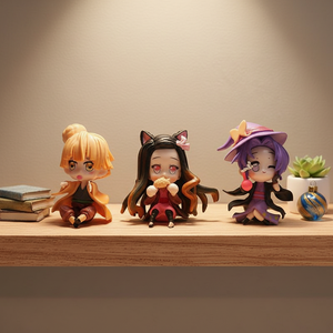 Set <span class=keywords><strong>de</strong></span> 6 Figuras <span class=keywords><strong>de</strong></span> Acción <span class=keywords><strong>de</strong></span> Anime Japonés Demon Slayer, <span class=keywords><strong>Tanjiro</strong></span>, Nezuko, Zenitsu, Figuras <span class=keywords><strong>de</strong></span> PVC, Adornos Decorativos para Escritorio - Product Image 3
