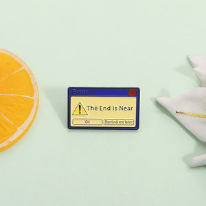 Pin esmaltado <span class=keywords><strong>de</strong></span> error <span class=keywords><strong>de</strong></span> ordenador, broche <span class=keywords><strong>de</strong></span> mensaje emergente divertido, Digital insignia <span class=keywords><strong>de</strong></span> estilo, regalo <span class=keywords><strong>de</strong></span> joyería para amigos, venta al por mayor - Product Image 2