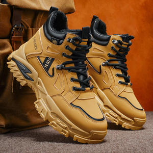 Botas de invierno retro para hombre, estilo Martin, con plataforma, deportivas, casuales, con cordones, para caminar. - Product Image 6