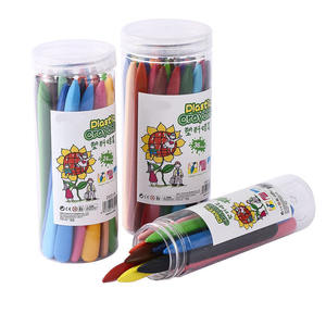 Fournitures d'art 12/24/36 Couleur plastique Triangle eco crayon Enfants Non Toxique Lavable Pastel Peinture Crayon - Product Image 2