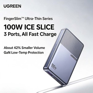 UGREEN 100W X876 GaN ที่ชาร์จติดผนัง 2C1A ช่องเสียบหลายพอร์ต ชาร์จเร็ว ปลั๊กพับได้ อะแดปเตอร์แปลงไฟสำหรับเดินทาง สำหรับสมาร์ทโฟน แล็ปท็อป แท็บเล็ต - Product Image 2
