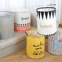 Sac de rangement de vêtements imprimé personnalisé panier à linge pliable en tissu de grande capacité pliable pour vêtements jouets