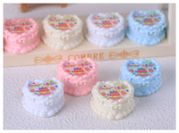 3D gâteau d'anniversaire miniature résine alimentaire sucre sucette canne à sucre charme décoration de noël sculpture pour pince à cheveux chaussure phonecase
