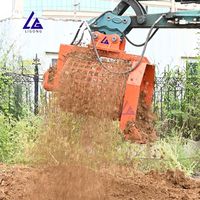 Bucket penyaring rangka putar tugas ringan untuk mini excavator penggunaan pertanian memenuhi kebutuhan beban ringan