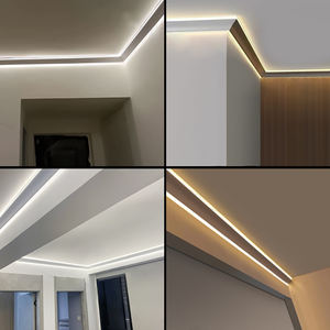 Profilo LED in Alluminio a <span class=keywords><strong>V</strong></span> Personalizzato, Luminoso su Entrambi i Lati, per Illuminazione Decorativa, Canale LED Angolare - Product Image 3