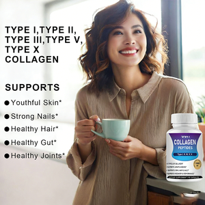 Produits de beauté à base de <span class=keywords><strong>peptides</strong></span> de <span class=keywords><strong>collagène</strong></span> de qualité supérieure, marque privée, vente chaude, 1800 mg par portion, favorise la récupération et les performances, 90 capsules - Product Image 4