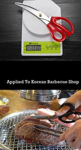 高品質キッチンバーベキューはさみゴールドColorreanBbqレストラン機器2金属キッチン用品はさみ133g - Product Image 6