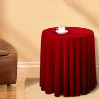 Nappe en velours épais de luxe nappe en velours de couleur unie nappes rondes personnalisées vertes