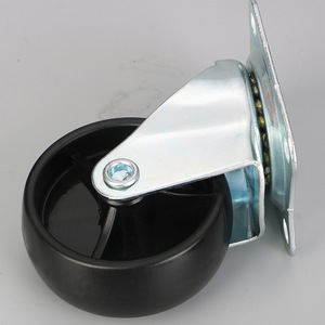 Mini Rack Swivel Caster 2.5 Inch Bolt Hole Type Durable Industrial Furniture Wheel Flat Bottom Active Series - Product Image 2