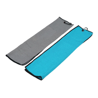 Serviette de golf personnalisée à rayures, absorbante, avec mousqueton pour sacs de golf – Vente directe usine, promotion exceptionnelle