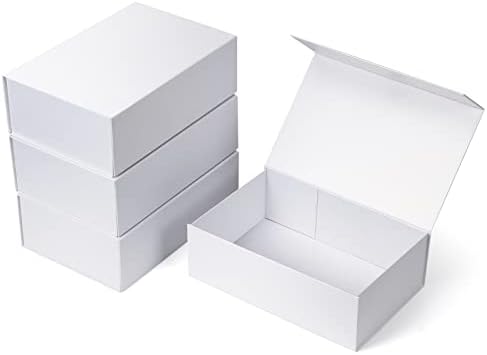 4 pack white-12x8x4 inch