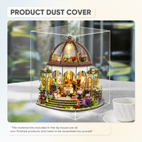 Kit de maison miniature DIY ODM 2025, nouvelle villa suspendue Sky Garden avec éclairage LED, bois, métal, plastique, papier, jouet à l'échelle 1:32