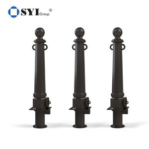 Açık yaya güvenliği dökme demir direkleri çelik boru çıkarılabilir bariyer - Product Image 6