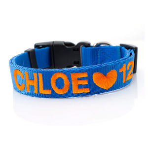 Custom Personalized Pet <strong>Collars</strong> Designer Pet Products Embroidered <strong>Dog</strong> <strong>Collar</strong> - Product Image 3
