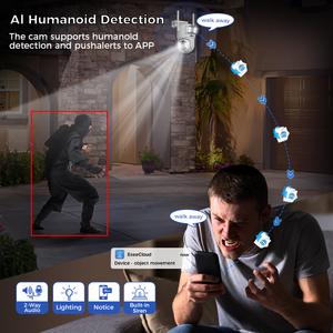 2024 xu hướng mới ống kính kép 16 kênh NVR Kit ngoài trời khảo sát IP không dây Wifi PTZ Home an ninh Hệ thống camera CCTV - Product Image 5