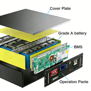 Batterie de rack de serveur SOSLLI 51,2 V 200 Ah LiFePO4 10,24 kWh sans entretien pour le stockage d'énergie solaire verte durable - Product Image 6