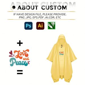 Poncho imperméable réutilisable en polyester, personnalisable avec logo, pour moto, cyclisme et trajets quotidiens en extérieur – Vente chaude - Product Image 3