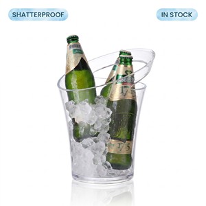 Enfriador de Bebidas Portátil Clásico de Plástico de 3.2L, Cubo de Hielo para Fiestas, Enfriador de Champán para Cerveza y Vino - Product Image 3