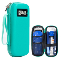Étui isotherme en cuir avec affichage numérique de la température, boîte de rangement portable réfrigérée pour médicaments diabétiques
