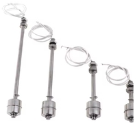 Capteur de niveau de liquide à flotteur en acier inoxydable pour réservoir, double flotteur à bille, capteurs de débit pour réservoir et piscine
