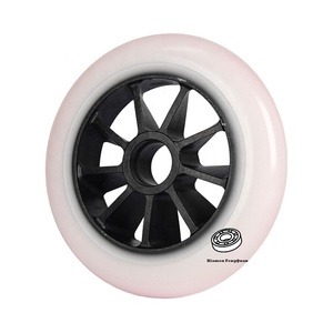 Ruedas <span class=keywords><strong>de</strong></span> Patines en Línea Profesionales <span class=keywords><strong>de</strong></span> Alta Calidad, 125MM, Negras, Magia Negra, SHR, Duraderas, para <span class=keywords><strong>Patinaje</strong></span> <span class=keywords><strong>de</strong></span> Velocidad - Product Image 3