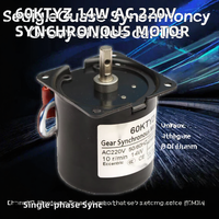 Moteur synchrone à engrenages monophasé Songgang 60KTYZ 14W AC 220V 50/60Hz, efficacité IE2, entièrement fermé, longue durée de vie, best-seller