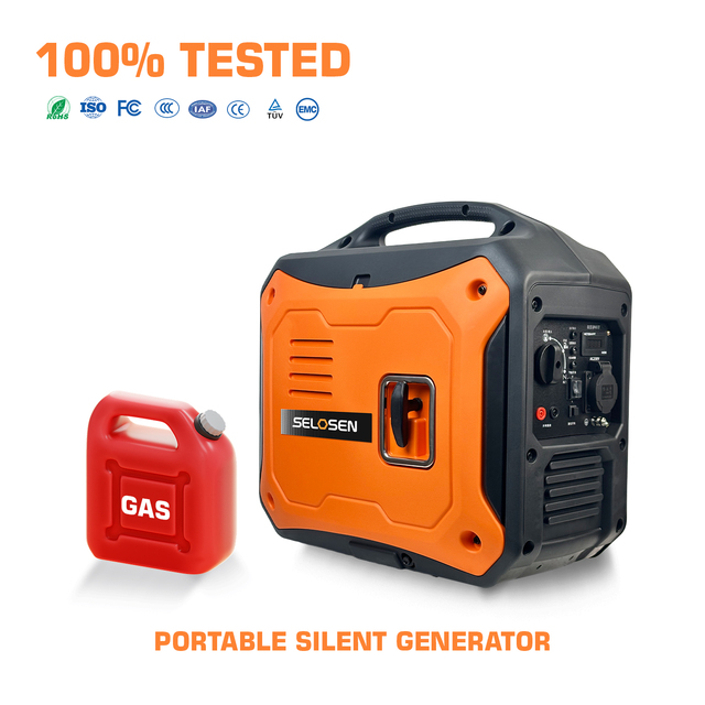 2KW 2200W Generator Gasoline Generador Electrico Portatil with Panels Low Fuel Consumption 230v Portable AC Silent Generator