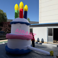 Décoration de devanture de pâtisserie : Gâteau gonflable géant personnalisable (taille et couleur) pour anniversaire
