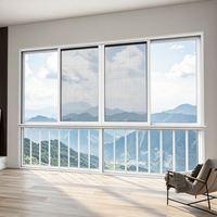 Ventanas Corredizas de Aluminio con Rotura de Puente Térmico Personalizadas de Fábrica, Aislamiento Acústico para Balcón Comercial