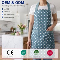 Tablier de cuisine sans manches en polyester et coton, personnalisé, durable, réutilisable, écologique, pour adulte, pour cuisinier, lavable en machine
