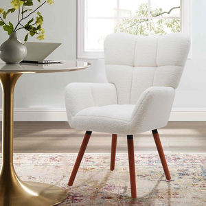 Sillón tapizado para sala de estar Patas de madera Accent Lounge <span class=keywords><strong>Chair</strong></span> <span class=keywords><strong>Wing</strong></span> Back Accent <span class=keywords><strong>Chair</strong></span> - Product Image 1