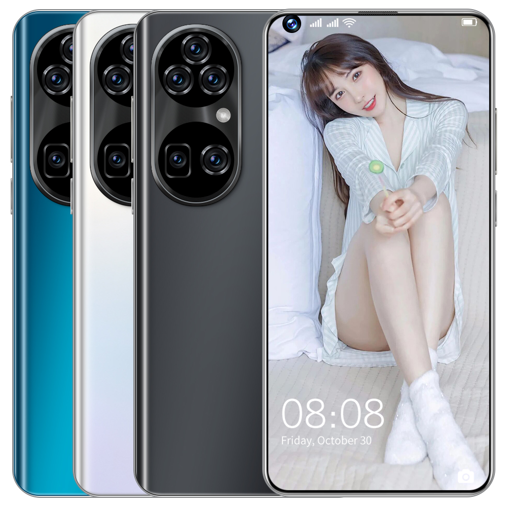 Global Version P50 Pro+ 7.3 Inch 5G Smartphone Android Phone 6800mAh Unlocked Mobile Phones Camera Cellphone Android 11.0