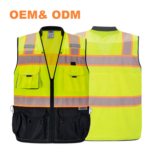 سترة أمان مخصصة من فئة أنسي 2 هاي فيس مع شريط عاكس 5 علامة خاصة شعار مخصص للبناء - Product Image 2