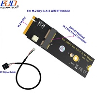 Kartu Adaptor Nirkabel M.2 Key-M Interface ke NGFF Key E/A+E Grosir Pabrik Dengan Kabel Sinyal BT untuk Modul WiFi BT