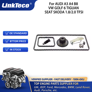 奥迪A3 A4 B8大众高尔夫6途观座椅斯柯达1.8/2.0 TFSI 06H103085G 06H103085GS5的Linkteco汽车发动机零件正时链条套件 - Product Image 4