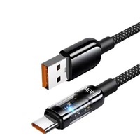 Kabel Pengisian Daya Super Cepat Universal JYD C803 240W USB-C untuk Ponsel, Kabel Data USB ke Type-C untuk Android dan iOS